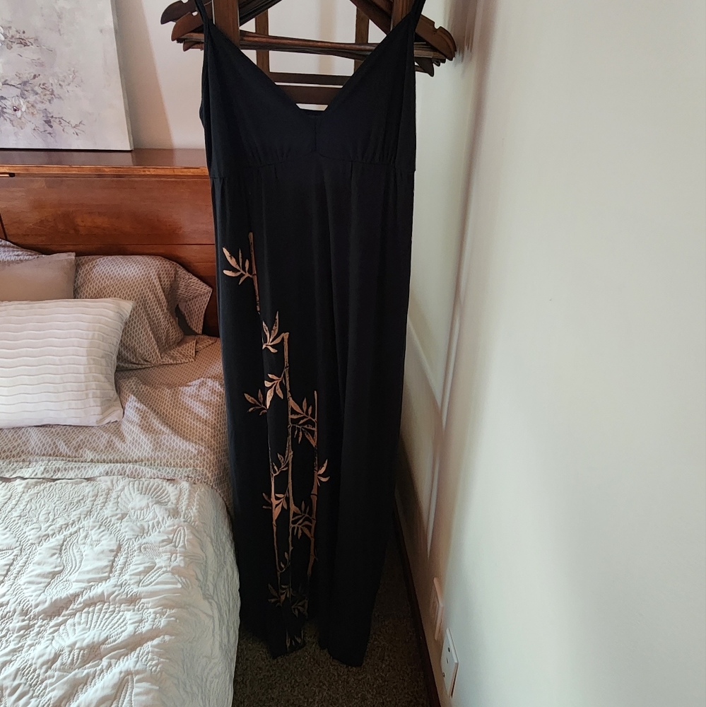 Lucky Brand Long Black Bamboo Dress